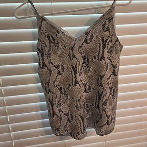 Snakeskin Cami From Express